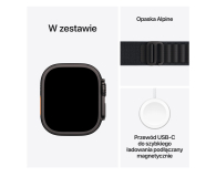 APPLE Watch Ultra 3 GPS + Cellular 49mm Czarny/ Opaska Alpine (czarna)- rozmiar S - 1362458 - zdjęcie 7